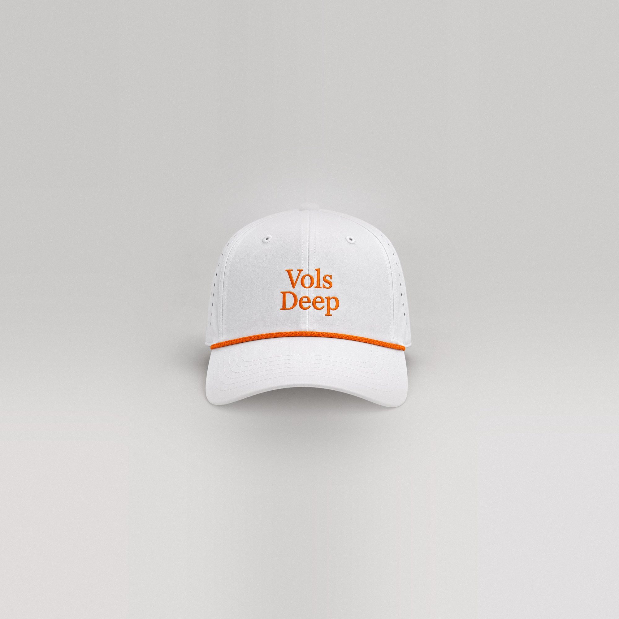 White Vols Deep rope hat with orange embroidery